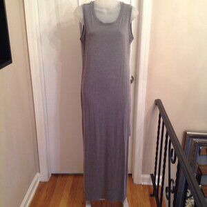 EUC Athleta Gaia Tee Sleveless Tank Maxi Dress Gray S